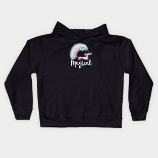 Magical Dachshund Unicorn Kids Hoodie